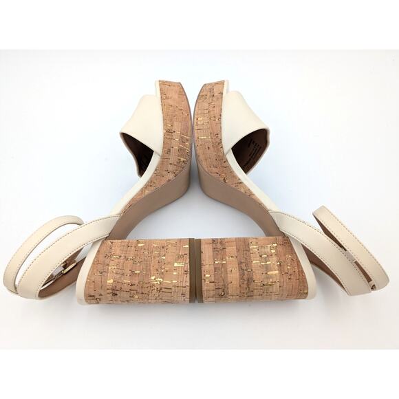 Nordstrom Rack Ansel Platform Ankle Strap Sandal Women's White Size US9 EU40 - Picture 6 of 11